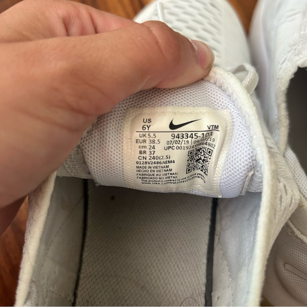 Nike White and Cream Athletic Shoes - Picture 7 of 7